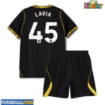 Chelsea Romeo Lavia #45 Auswärts Trikotsatz Kinder 2026-27 Kurzarm (+ Kurze Hosen)